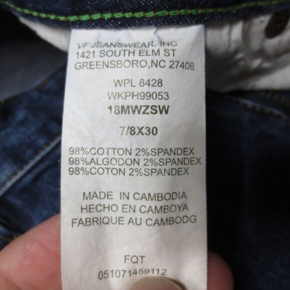 WRANGLER womens JEANS denim BLUE western COWBOY high rise SIZE 7/8 - Picture 8 of 11